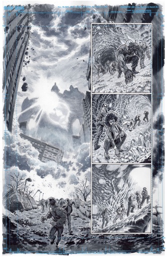 OLYMPUS SAGA MEGALITH 1 CVR Y LEWIS LAROSA ORIGINAL ART ED 2