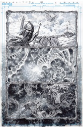 OLYMPUS SAGA MEGALITH 1 CVR AB LEWIS LAROSA ORIGINAL ART ED
