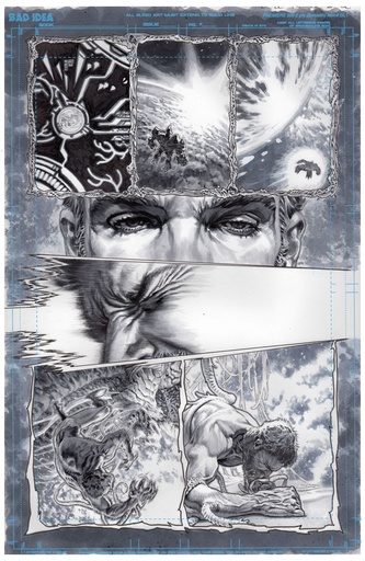 OLYMPUS SAGA MEGALITH 1 CVR AC LEWIS LAROSA ORIGINAL ART ED