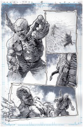 OLYMPUS SAGA MEGALITH 1 CVR AD LEWIS LAROSA ORIGINAL ART ED