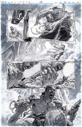 OLYMPUS SAGA MEGALITH 1 CVR AE LEWIS LAROSA ORIGINAL ART ED