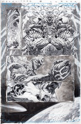 OLYMPUS SAGA MEGALITH 1 CVR AF LEWIS LAROSA ORIGINAL ART ED