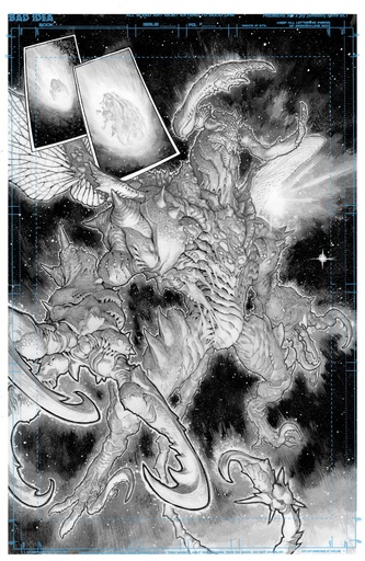 OLYMPUS SAGA MEGALITH 1 CVR AG LEWIS LAROSA ORIGINAL ART ED