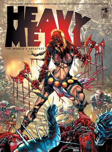 HEAVY METAL MAGAZINE 5 CVR B JOHN STANISCI VAR