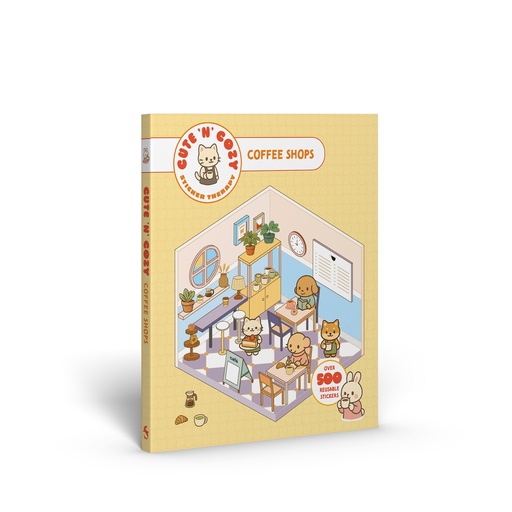 CUTE N COZY STICKER THERAPY COFFEE SHOPS