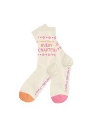CARLEY FORTUNE EVERY CHAPTER SOCKS  SMALL