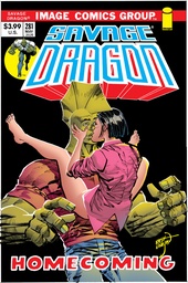 SAVAGE DRAGON 281 CVR B ERIK LARSEN 70S TRADE DRESS VAR