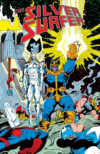 SILVER SURFER INFINITY GAUNTLET OMN RON LIM GAUNTLET CVR