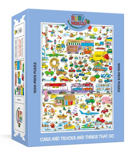RICHARD SCARRYS CARS TRUCKS THINGS THAT GO 1000PIECE PUZZLE
