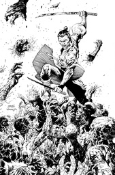 DEAD SAMURAI 8 CVR D INC 1:10 JIM LEE B&W VIRGIN VAR