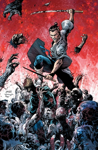 DEAD SAMURAI 8 CVR E INC 1:100 JIM LEE VIRGIN SGN VAR