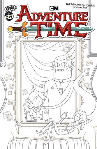 ADVENTURE TIME 14 CVR E INC 1:20 NICK WINN B&W VAR
