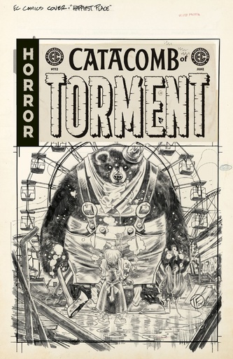 EC CATACOMB OF TORMENT 12 CVR D INC 1:20 TOM FOWLER B&W ARTI