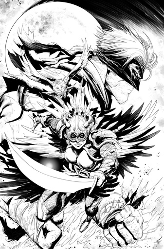 FINAL BOSS 7 CVR D INC 1:25 TYLER KIRKHAM VAR B&W