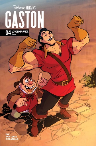 DISNEY VILLAINS GASTON 4 CVR D DAVID COUSENS VAR
