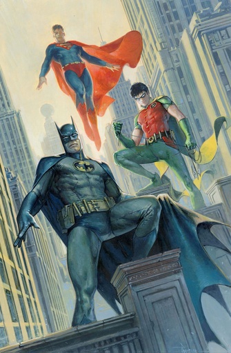 BATMAN SUPERMAN WORLDS FINEST 52 CVR C DAVIDE PARATORE CARD