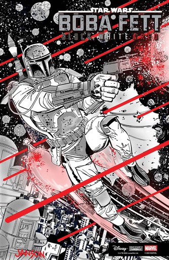 STAR WARS: BOBA FETT - BLACK, WHITE & RED #4 DAVE WACHTER VA