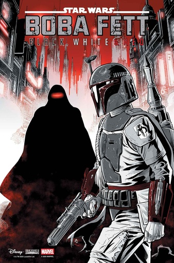 STAR WARS: BOBA FETT - BLACK, WHITE & RED #4 LUKE ROSS VARIA