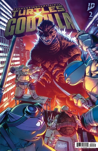 Teenage Mutant Ninja Turtles x Godzilla #2 Variant C (Santol