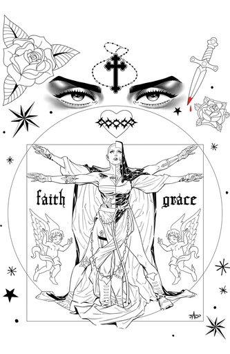Marian Heretic #3 F Unlimited Variant (Full Art, Inks, Jaro)