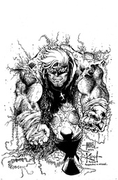 FINAL BOSS 9 CVR D INC 1:25 ANDREW MANGUM B&W VIRGIN VAR