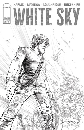 WHITE SKY 6 CVR C JP MAVINGA B&W VAR