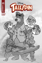 TALESPIN 1 CVR Q INC 1:40 CAT STAGGS LINE ART VAR
