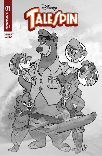 TALESPIN 1 CVR Q INC 1:40 CAT STAGGS LINE ART VAR