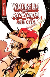 VAMPIRELLA VS RED SONJA RED CITY 1 CVR A SEBASTIAN PIRIZ