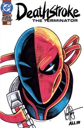 DF DEATHSTROKE THE TERMINATOR 1 SIGNED AND REMARKED BY KEN H