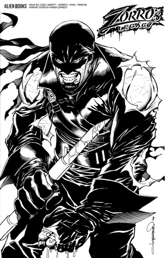 ZORROS LEGACY 2 VAR D (LOPRESTI B&W)