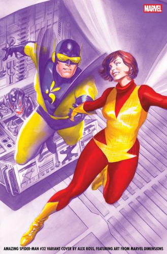 AMAZING SPIDER-MAN 32 ALEX ROSS MARVEL DIMENSIONS VAR