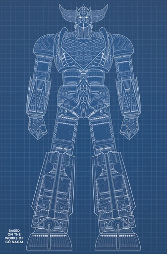 UFO ROBOT GRENDIZER 1 (OF 4) CVR E BLUEPRINT DENIS BAJRAM &