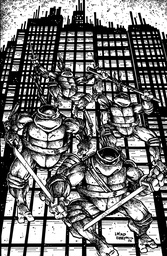 TMNT 20 300TH RI (FULL ART B&W)
