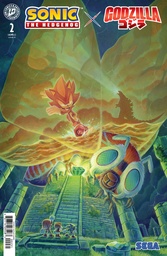SONIC HEDGEHOG X GODZILLA 2 VAR RI (15) (HAINES)
