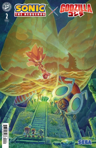 SONIC HEDGEHOG X GODZILLA 2 VAR RI (15) (HAINES)