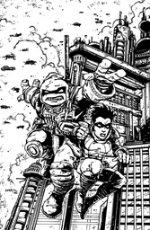 TMNT THE LAST RONIN (50) (B&W)