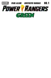POWER RANGERS GREEN 1 D BLANK SKETCH VAR