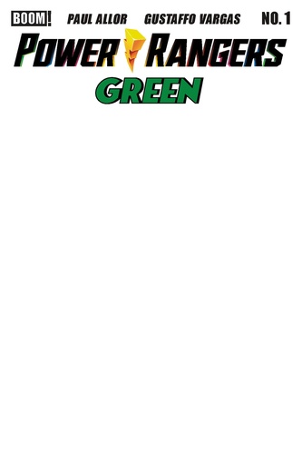 POWER RANGERS GREEN 1 D BLANK SKETCH VAR