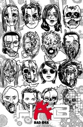 HAB 5 (OF 5) CVR D DAVID LAPHAM BW INFECTED SKULLS VAR