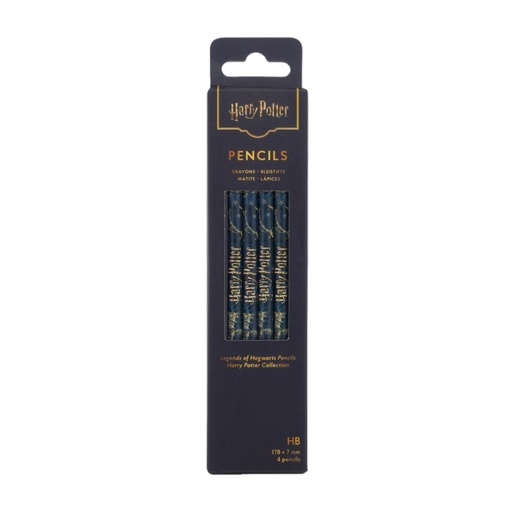 HARRY POTTER COLLECTION LEGENDS OF HOGWARTS PENCILS 4 PACK