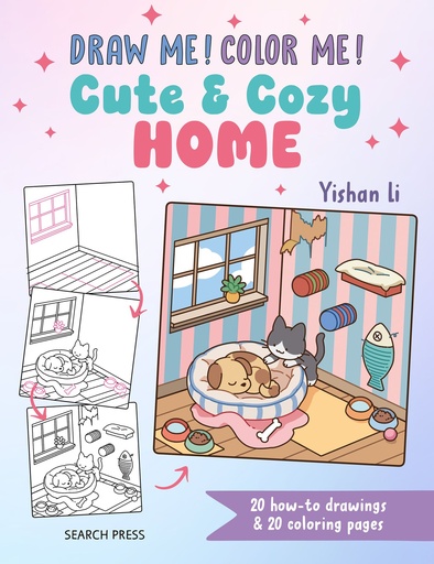DRAW ME COLOR ME CUTE & COZY HOME