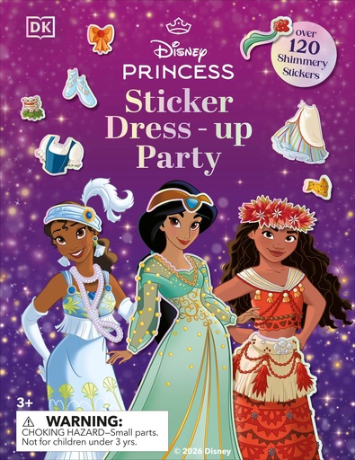 DISNEY PRINCESS STICKER DRESS UP PARTY