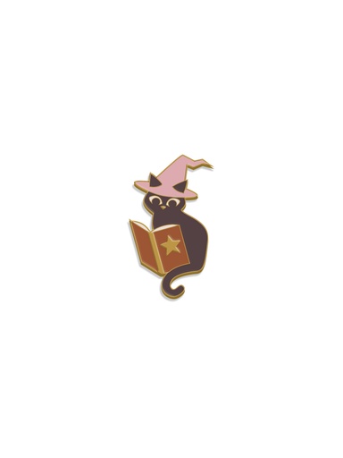 WITCHY CAT ENAMEL PIN