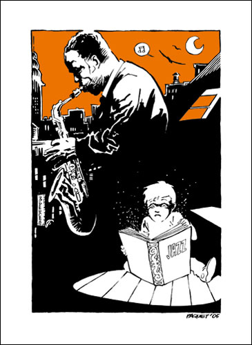 Jazz - Philip Paquet Silkscreen Print