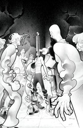 FACELESS FAMILY MAZE MECHANICAL ALIENS 4 CVR C INC 1 10 MATT LESNIEWSKI B&W VAR
