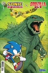 Sonic Hedgehog x Godzilla 3 Cover A (Lawrence)