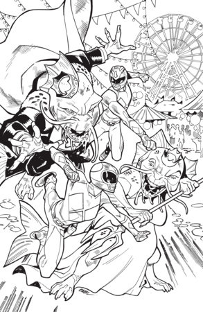 Mighty Morphin Power Rangers (2026) 4 H 1 25 INCV VAR (Full Art  Bal m)