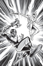 Mighty Morphin Power Rangers (2026) 5 H 1 25 INCV VAR (Full Art  Di Gianfelice)