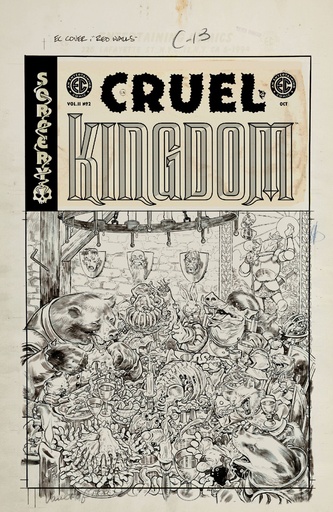 EC CRUEL KINGDOM 2 2 CVR D INC 1 20 TOM FOWLER B&W ARTIST ED VAR